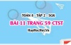 Bài 11 trang 59 Toán 8 Tập 2 Chân trời sáng tạo: Bài Toán Thực Tế (Tam Giác Đồng Dạng)